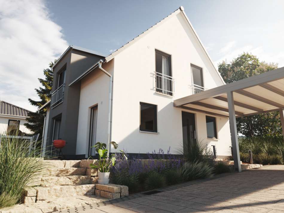 Ansicht mit SoWu Carport