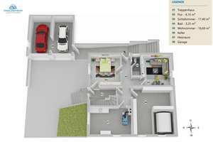 Einfamilienhaus mit ELW, gesamt 211 m² WFL, 751 m² Grundstück, Wintergarten u. Doppelgarage – Birkenstraße 7, 74850 Schefflenz – Vorschaubild 21