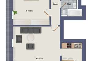 Gemütliche DG-Wohnung - Kapitalanlage in gefragter Lage – Die vollständige Adresse der Immobilie erhältst du vom Anbieter., 4157 Gohlis-Mitte, Leipzig – Vorschaubild 8
