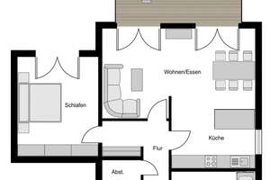 Souterrainwohnung mit eigenem Garten & Terrasse in Bochum-Höntrop – Die vollständige Adresse der Immobilie erhältst du vom Anbieter., 44869 Höntrop, Bochum – Vorschaubild 7