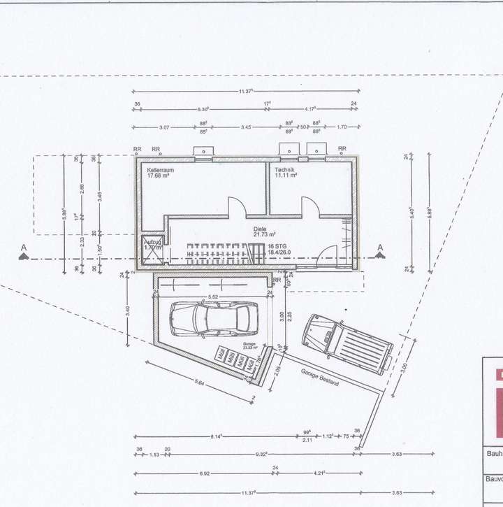 Grundriss Eingang & Keller
