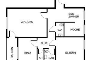 Perfekt für uns: praktische 3-Zimmer-Wohnung mit Einbauküche – 44269 Berghofen, Dortmund – Vorschaubild 11
