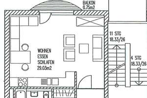 Lichtdurchflutete 1-R-ETW mit offenem Küchen- und Wohnbereich mit EBK & Balkon, TG-SP mgl. – 4178 Burghausen-Rückmarsdorf, Leipzig – Vorschaubild 19