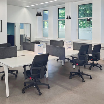 Coworking-Bereich in HQ Westend Fair