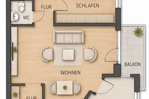 ***leerstehend: 2-Zimmer-Wohnung mit Balkon und Stellplatz in Dresden-Laubegast – Die vollständige Adresse der Immobilie erhältst du vom Anbieter., 1279 Laubegast, Dresden – Vorschaubild 7