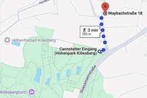 Exklusive 2-Zimmer Wohnung nähe Killesberg - Vollmöbiliert mit Tiefgaragenstellplatz – Maybachstr. 18, 70469 Bahnhof Feuerbach, Stuttgart – Vorschaubild 9