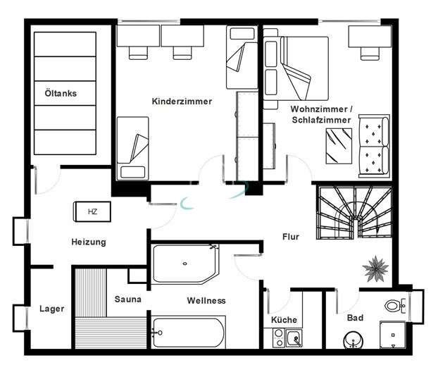 Grundriss Untergeschoss