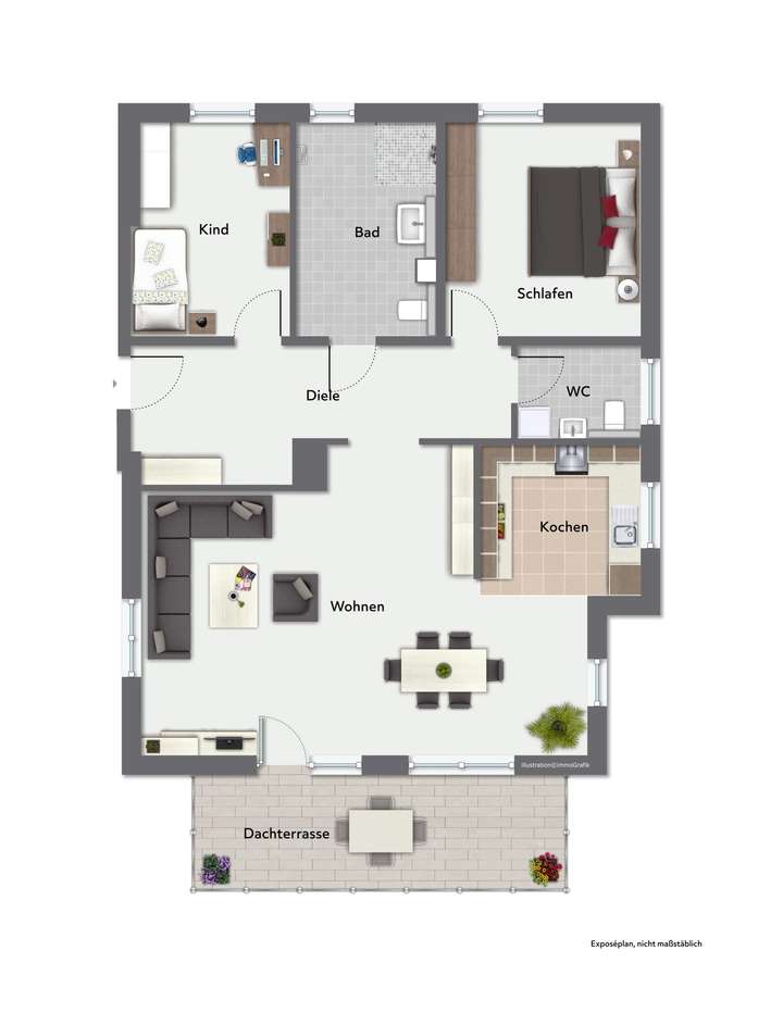 Grundriss nicht maßstabsgerech