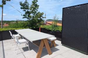 MÖBLIERTE WOHNUNG MIT KÜCHE, BAD + BALBON + MOBILES SCHRANKSYSTEM + DACHTERRASSE + LOUNGE – Die vollständige Adresse der Immobilie erhältst du vom Anbieter., 80797 Schwere-Reiter-Straße, München – Vorschaubild 14