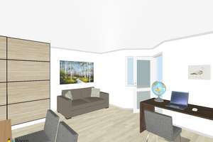 1-Raum-Apartment mit Balkon und Pantryküche in Bochum - Gerthe, renoviert, provisionsfrei