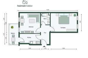 Helle 2-Zimmer Wohnung mit Einbauküche und Balkon mit guter Anbindung – Die vollständige Adresse der Immobilie erhältst du vom Anbieter., 4159 Wahren, Leipzig – Vorschaubild 18