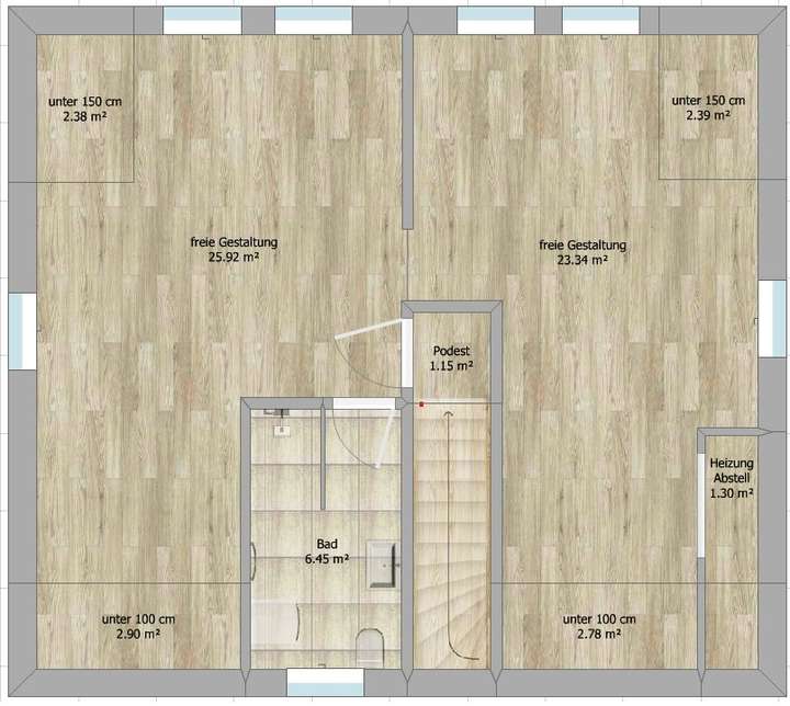 653 Grundrisse OG - 2 D Farbe