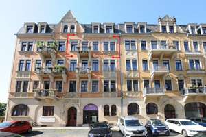 Striesen - frei werdende 4-Zimmer-Altbauwohnung mit 2 Balkonen – Merseburger Str. 2b, 1309 Striesen-West, Dresden – Vorschaubild 1