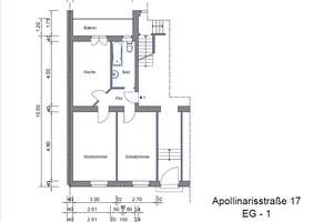 Helle 2-Zimmer Wohnung mit Loggia – Apollinarisstr. 17, 40227 Oberbilk, Düsseldorf – Vorschaubild 12
