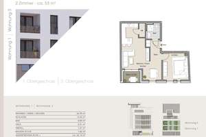 Neubau im Gereonsviertel – stilvolle 2-Zimmer-Wohnung mit geschützter Loggia! WE 1 – 50670 Altstadt/Nord, Köln – Vorschaubild 4