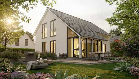 Bild von Gemütliches Haus mit Wintergarten und Arbeitszimmer