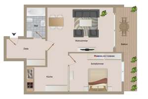 iTH: Die Natur im Blick, die Stadt in Reichweite – 2,5 Raum ETW im EG  inkl. Balkon und Tiefgarage! – Die vollständige Adresse der Immobilie erhältst du vom Anbieter., 46242 Stadtmitte, Bottrop – Vorschaubild 18