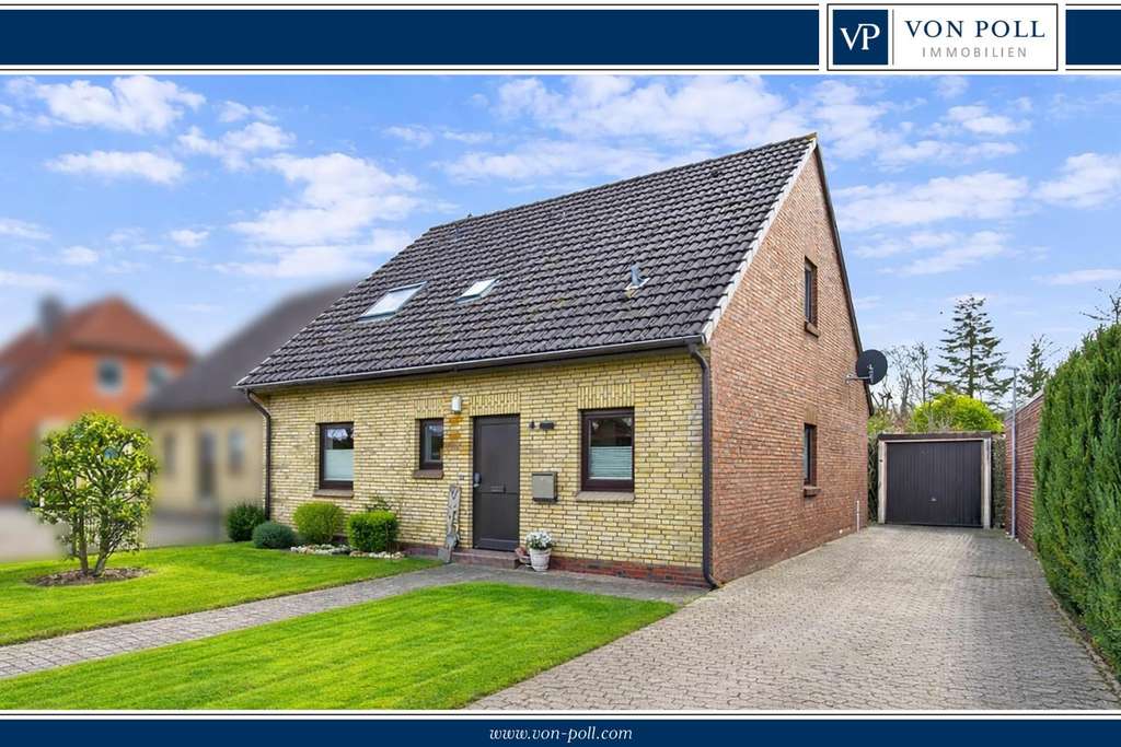 Immobilie in Leezdorf - Wohnen & Vermieten: 
Gepflegtes Zweifamilienhaus 
nahe Nordsee - Bild 0