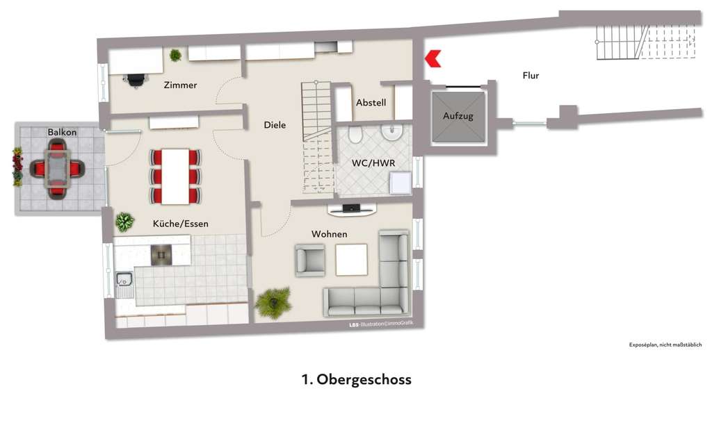 Immobilie in Oberwolfach - Maisonetten-Stadtwohnung - Modern & Vollsaniert - Bild 1