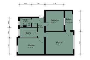 Bremen - Neue Vahr Nord l Attrakive 3-Zimmer-Wohnung mit Balkon in guter Lage – Die vollständige Adresse der Immobilie erhältst du vom Anbieter., 28329 Neue Vahr Nord, Bremen – Vorschaubild 9