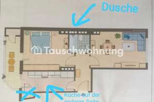 Tauschwohnung: Schöne Pempelforter 2-Zimmerwohnung mit Südbalkon – Die vollständige Adresse der Immobilie erhältst du vom Anbieter., 40211 Pempelfort, Düsseldorf – Vorschaubild 3