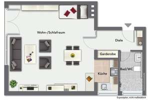 Großzügige und moderne 1-Zimmer-Eigentumswohnung mit Tiefgaragen-Stellplatz in Hamburg-Oldenfelde – Die vollständige Adresse der Immobilie erhältst du vom Anbieter., 22147 Rahlstedt, Hamburg – Vorschaubild 25