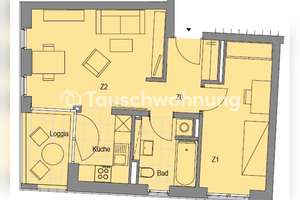 Tauschwohnung: 2 Raum Wohnung EG mit Balkon