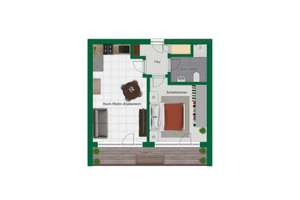 Zwischen Stadtleben und Grünblick - Moderne 2-Zimmer-Wohnung am Galgenberg – Die vollständige Adresse der Immobilie erhältst du vom Anbieter., 93053 Galgenberg, Regensburg – Vorschaubild 11