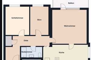 *Provisionsfrei* Geschmackvolle 3-Zimmer-Wohnung mit Einbauküche in Frankfurt am Main