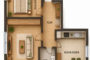 *Schöne helle 2-Raum-Wohnung in ruhiger Lage * – Caspar-David-Friedrich-Straße 00, 1217 Räcknitz/Zschertnitz, Dresden – Vorschaubild 2