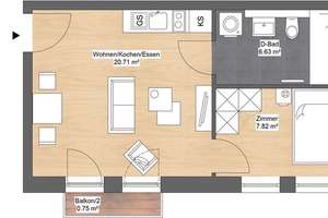 TOP 2 Raum-Wohnung mit Aufzug und Einbauküche – Theresienstraße 11, 4129 Eutritzsch, Leipzig – Vorschaubild 8
