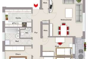 Gemütliche 4-Zimmer-Wohnung mit Balkon in Röthenbach b. Schw.
 – Die vollständige Adresse der Immobilie erhältst du vom Anbieter., 90449 Röthenbach West, Nürnberg – Vorschaubild 14