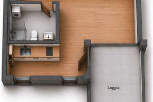 Moderne helle 1,5 - Zimmer Wohnung mit Balkon und herrlicher Aussicht zentral in Freiburg-Rieselfeld – 79111 Rieselfeld, Freiburg im Breisgau – Vorschaubild 11