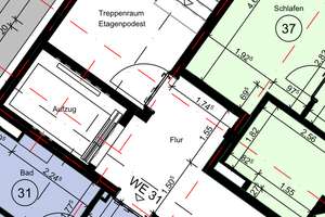 VIA REGIA Leipzig – WE 33 | 1,5-Zi.-Neubau, 36,4 m², 5.OG, KfW-40-EE – Die vollständige Adresse der Immobilie erhältst du vom Anbieter., 4105 Zentrum-Nordwest, Leipzig – Vorschaubild 17