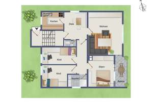 4 Zimmer‑Wohnung in zentrumsnaher Lage – in Top‑Zustand – Die vollständige Adresse der Immobilie erhältst du vom Anbieter., 72762 Reutlingen-Mitte, Reutlingen – Vorschaubild 23