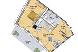Moderne 2 Zi. Wohnung  mit  Fußbodenheizung und Balkon - Küche käuflich. Ideal für 1 Person – Luise-Rainer-Str. 2e, 40235 Düsseldorf – Vorschaubild 23