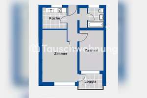 Tauschwohnung: Saga Tausche 2 Zimmer Wohnung gegen 2.5 oder 3 zimmer – Bekassinenau 131, 22147 Rahlstedt, Hamburg – Vorschaubild 4