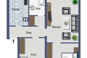 --- Sonderaktion --- 3-Zimmer-Erdgeschoss-Wohnung in der Südstadt! – Die vollständige Adresse der Immobilie erhältst du vom Anbieter., 41515 Grevenbroich – Vorschaubild 2