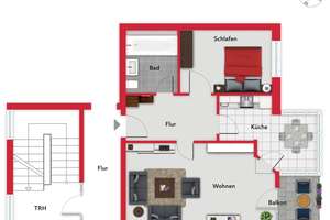 Solide vermietete 2-Zimmer-Wohnung im Architektenhaus in Osternburg – Die vollständige Adresse der Immobilie erhältst du vom Anbieter., 26135 Drielaker Moor, Oldenburg (Oldenburg) – Vorschaubild 17