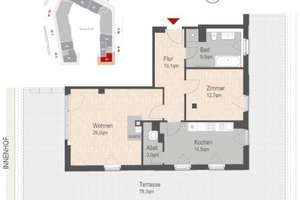 * Penthouse mit Dachterrasse und Kamin direkt am Postplatz - ID 4502 * – Die vollständige Adresse der Immobilie erhältst du vom Anbieter., 1067 Innere Altstadt, Dresden – Vorschaubild 5