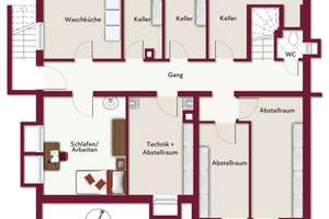 In bevorzugter Lage: Dreifamilienhaus mit großem und ebenem Garten – Die vollständige Adresse der Immobilie erhältst du vom Anbieter., 70563 Rosental, Stuttgart – Vorschaubild 15
