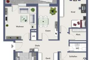 Attraktive, hochwertig modernisierte Erdgeschosswohnung in zentraler Lage von Münster – Die vollständige Adresse der Immobilie erhältst du vom Anbieter., 48153 Schützenhof, Münster – Vorschaubild 6