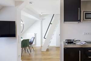 Studio 145 DG-Maisonette TYP 4 - Rarität, liebevoll möbliert, Fitness, Sauna, Co-Living Spaces – Dachauer Straße 145, 80335 St. Benno, München – Vorschaubild 5