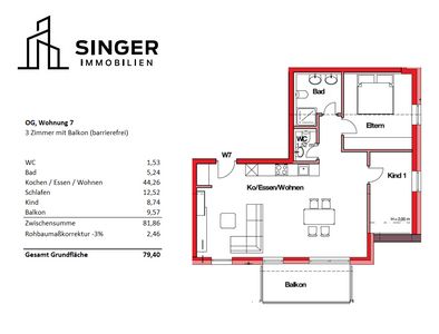 **Erstbezug** Wohnen mit Charakter: 3-Zimmer-Wohnung in Pfalzgrafenweiler