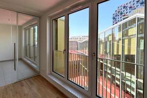 Im Herzen Franklins / Die Grüne Mitte ( Nr. 8), offene Küche/Wohnbereich, mit "Wintergarten" – 68309 Käfertal, Mannheim – Vorschaubild 8