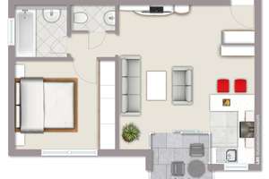Prima Lage,  kleiner Balkon, sehr helle Räume und ein TG-Stellplatz – Die vollständige Adresse der Immobilie erhältst du vom Anbieter., 70597 Degerloch (Ortsteil), Stuttgart – Vorschaubild 9