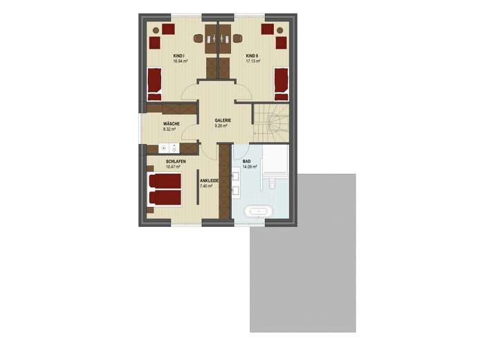 Grundriss Obergeschoss