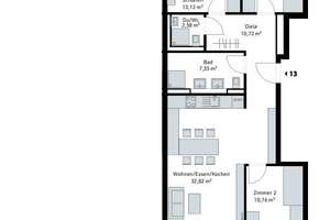 Vorbeischauen! So. 14.06. 13-15 h. 4 Zimmer-ETW.  Gr. Balkon mit Aussicht. – Hausenring 11, 70499 Hausen, Stuttgart – Vorschaubild 19