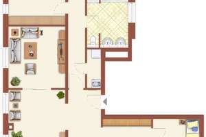 Großzügiges 221-m²-Penthouse in Düsseldorf-Lörick - 2 Dachterrassen, 2 TG-Stellplätze  und   – 40547 Lörick, Düsseldorf – Vorschaubild 2