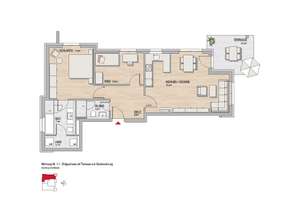 3 Zimmer Erdgeschoßwohnung mit Terrasse und Gartennutzung – Carl-Bender-Straße 14, 65197 Dotzheim, Wiesbaden – Vorschaubild 7